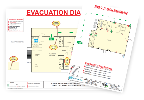 Survival Solutions Evacuation diagrams